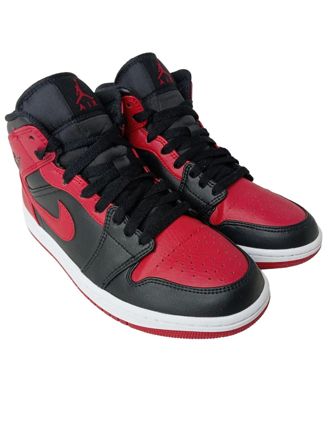 Air Jordan Basket montante rouge-noir style décontracté