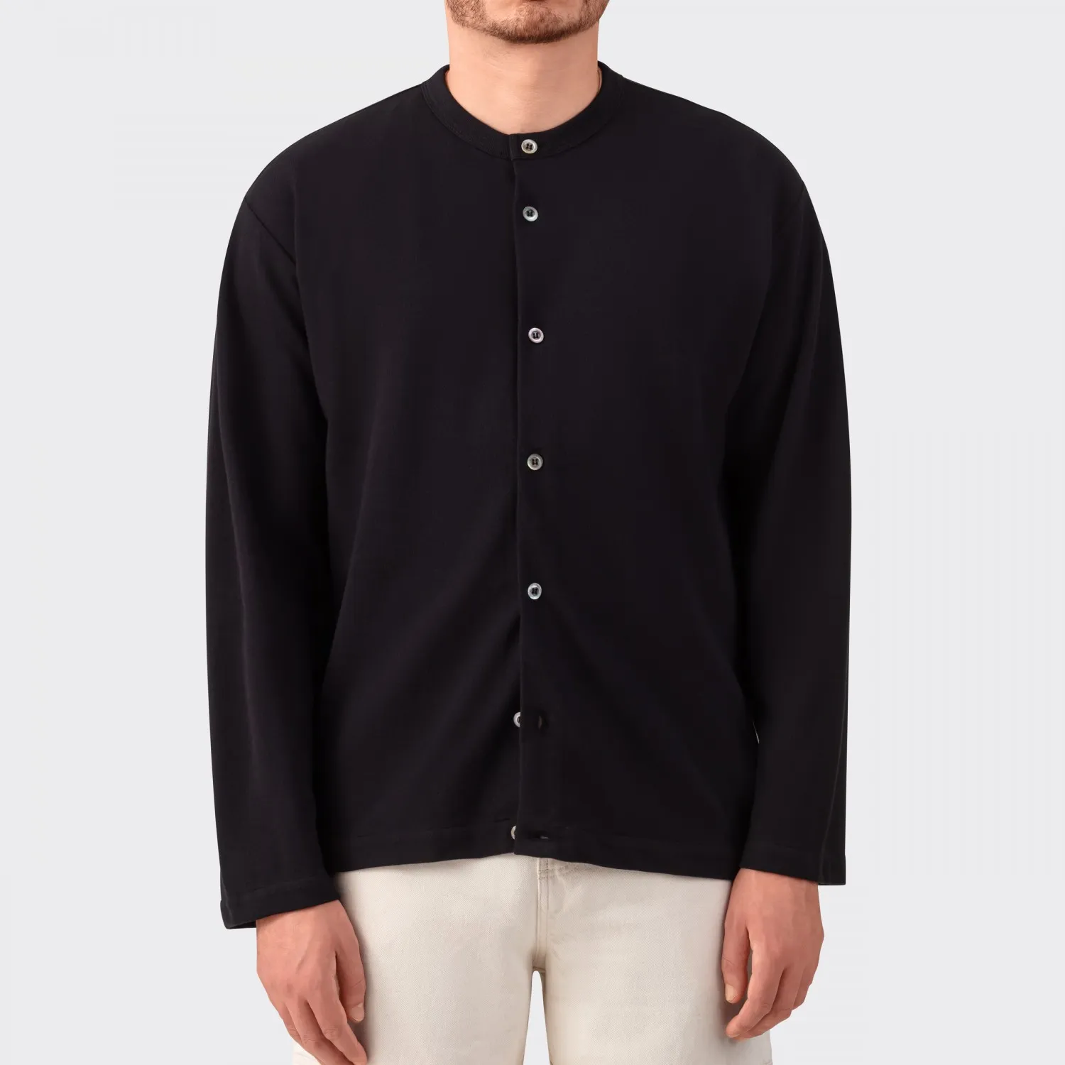 Arpenteur : Cardigan “Volt” en Maille Rachel : Noir