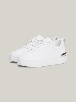 Baskets TH Monogram en cuir | Blanc | Tommy Hilfiger