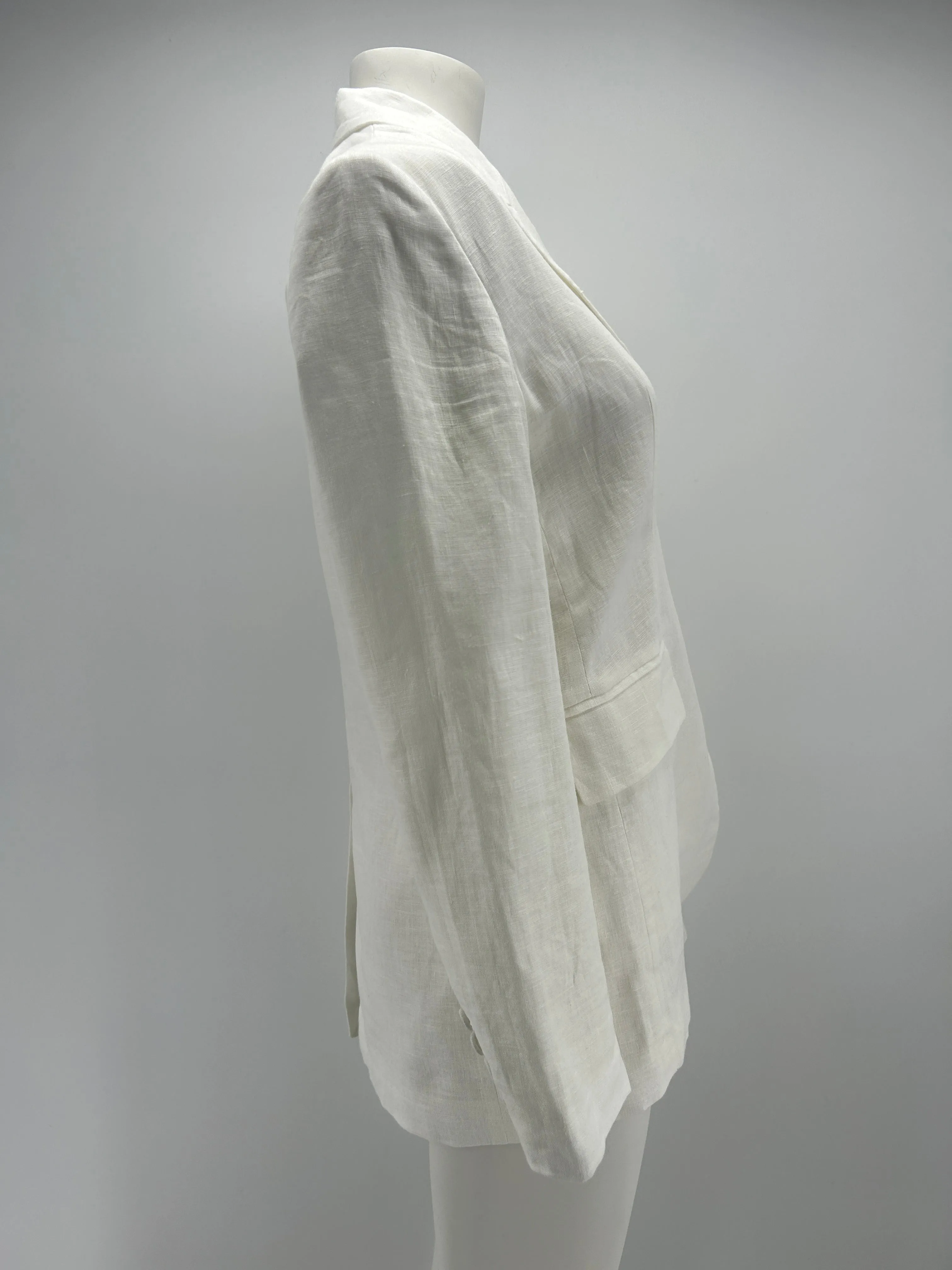 Blazer blanc en lin