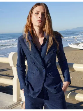 Blazer jersey effet denim Mason's