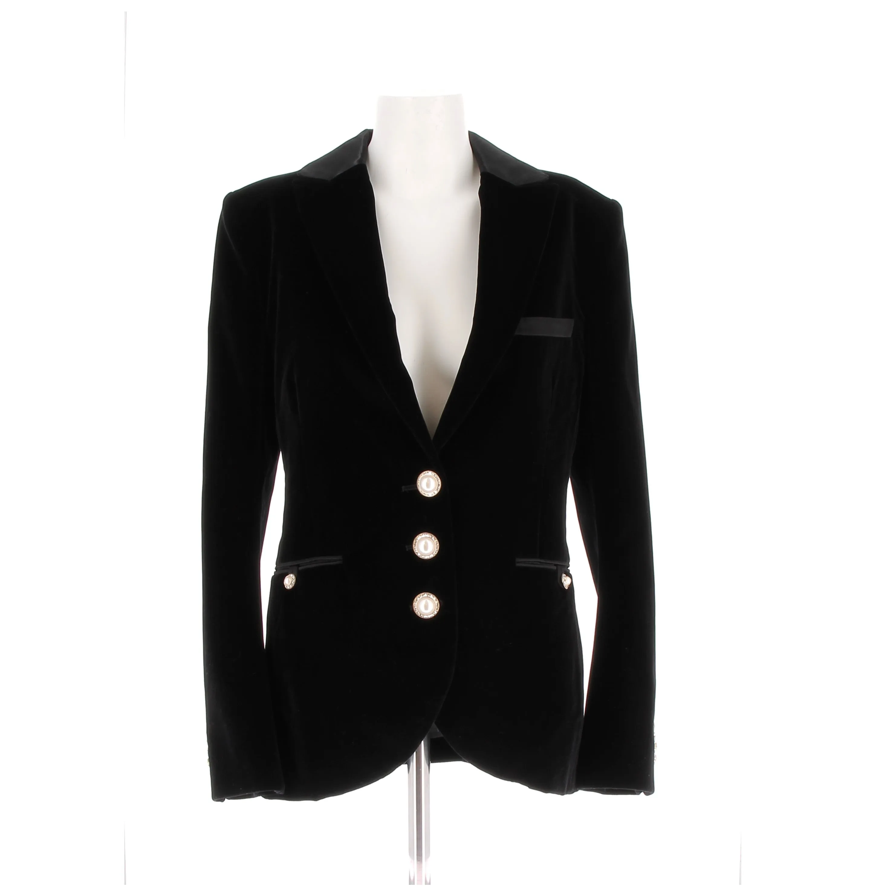 Blazer noir en velours
