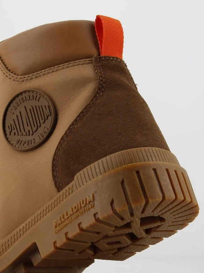 Boots à lacets mahogany marron homme - Palladium | wimod