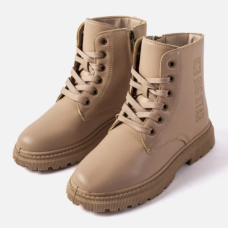 Bottes isolées beiges Big Star MM374154