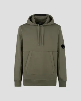 c p company C.p. Company Diagonal Raised Fleece Pullover Hoodie Thyme Green - Trouva