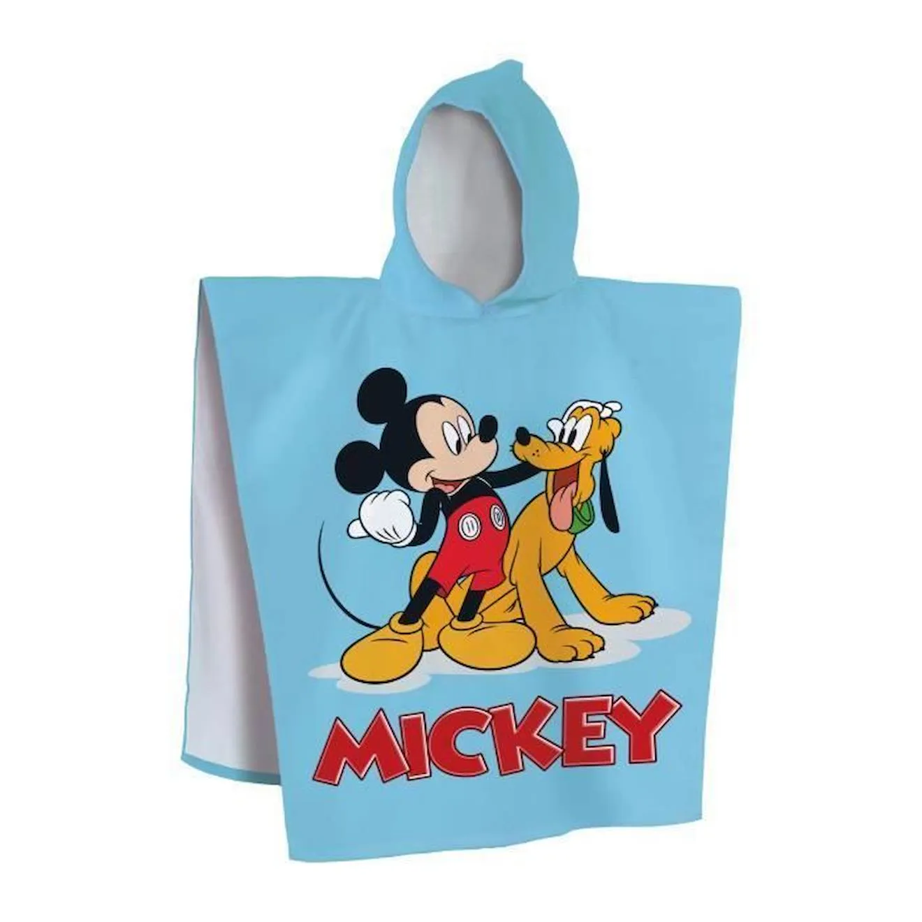 Cape de bain imprimée 100% coton, DISNEY MICKEY BLUE. bleu - Disney
