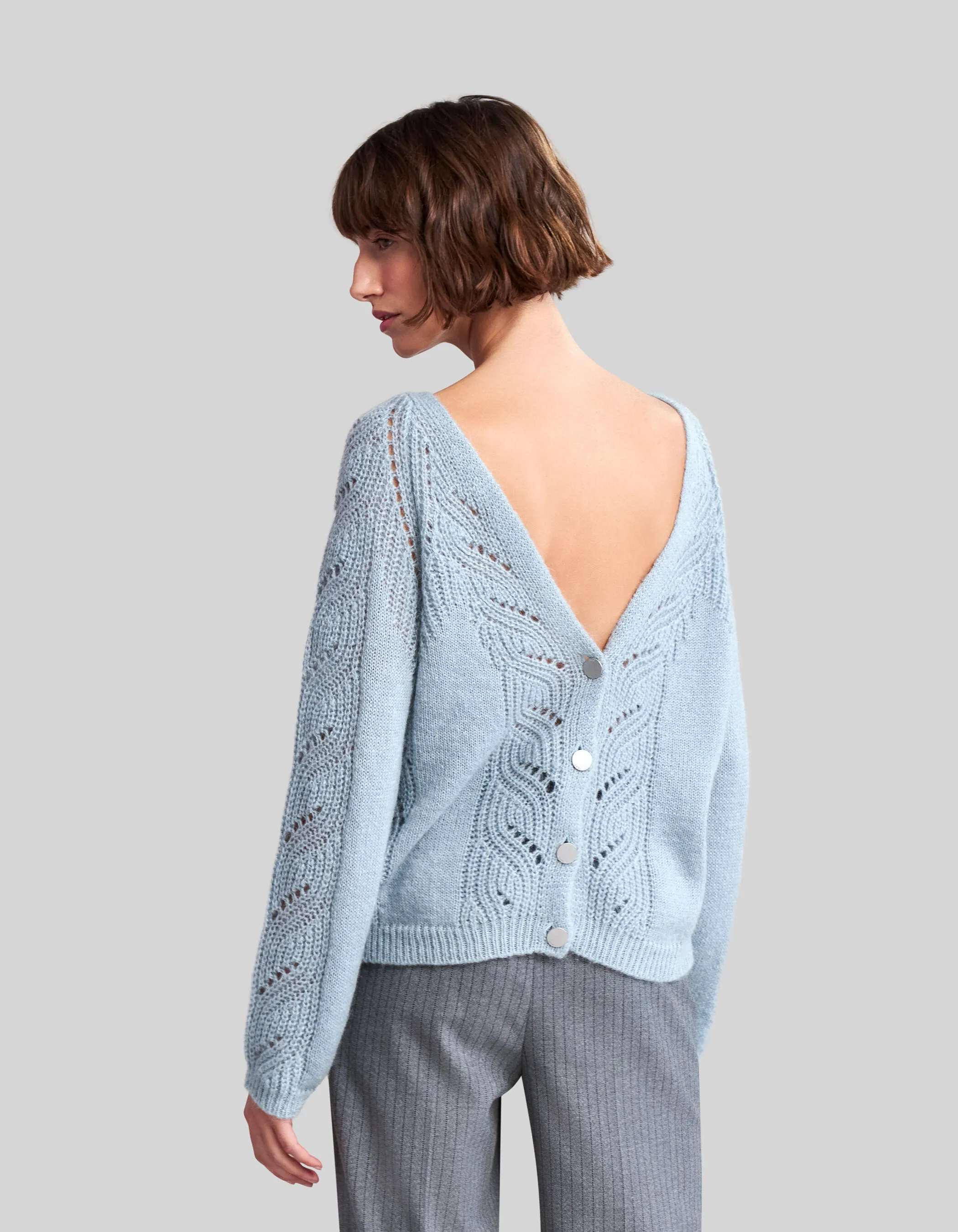 Cardigan orage réversible devant/dos Femme