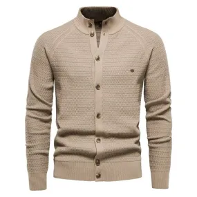 Cardigan tricoté en coton pour homme - Look Homme