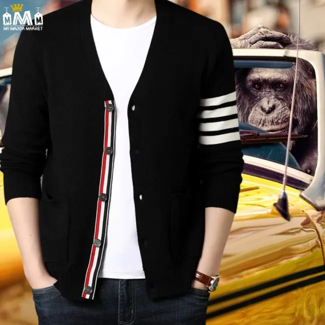 CARDIGAN VINTAGE HOMME - MANCHES LONGUES - I LOVE STRIPES