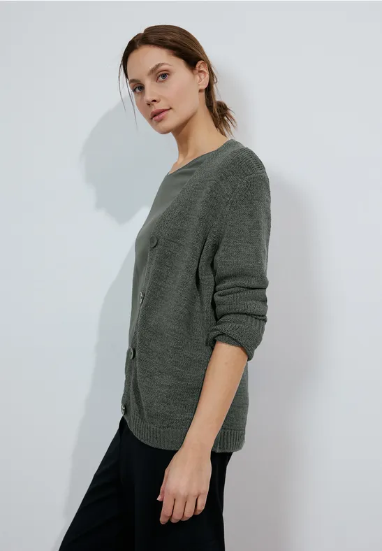 CECIL Cardigan dans un mélange de tricot 
