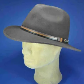 Chapeau HERMAN MacCarthy feutre marron | Chapeaux traveler imperméable