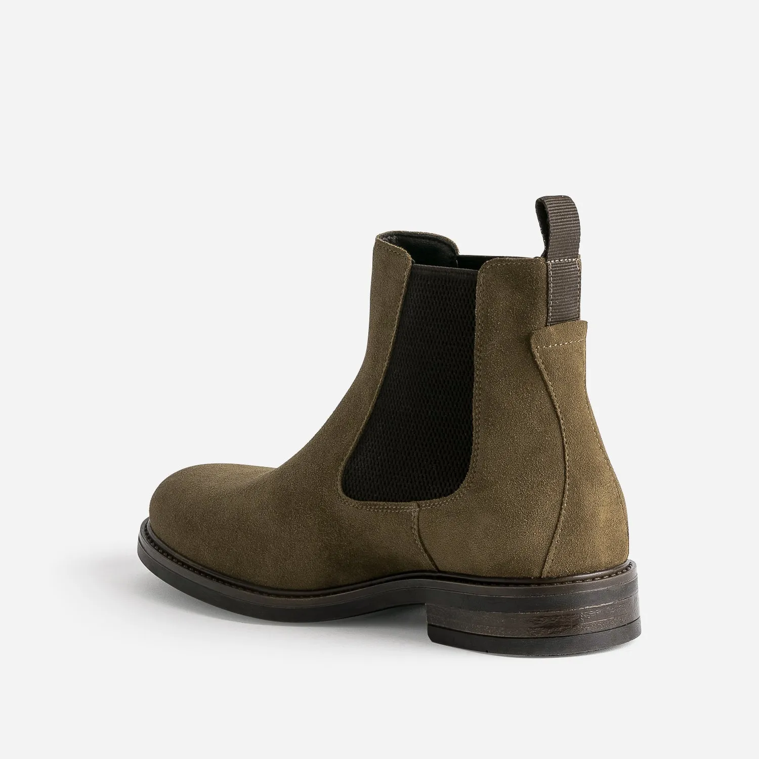 Chelsea boots marron en cuir velours - Boots Homme | ERAM