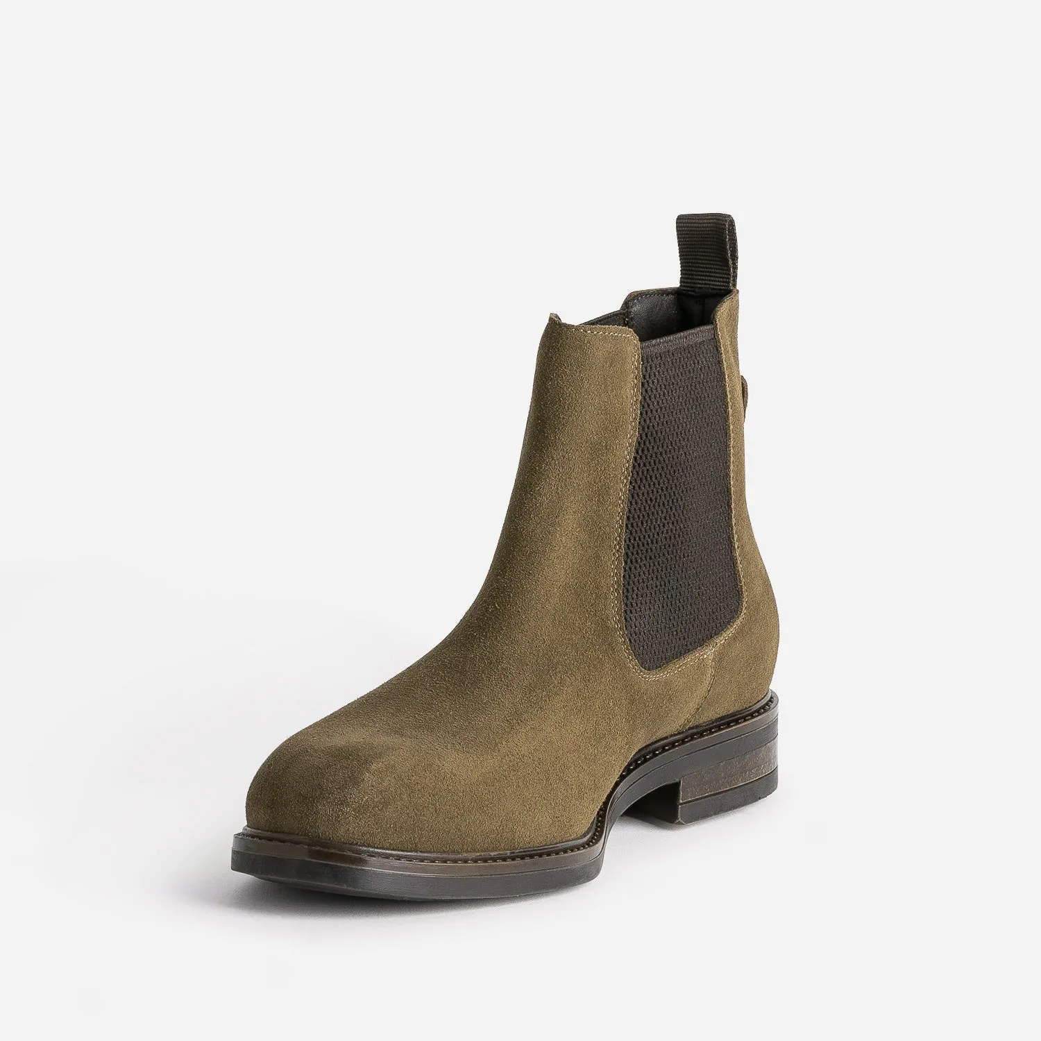 Chelsea boots marron en cuir velours - Boots Homme | ERAM
