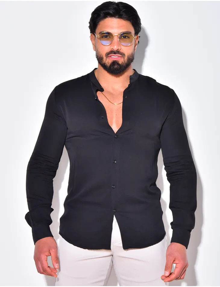 Chemise fluide à col rond / 50401 - JEANS INDUSTRY