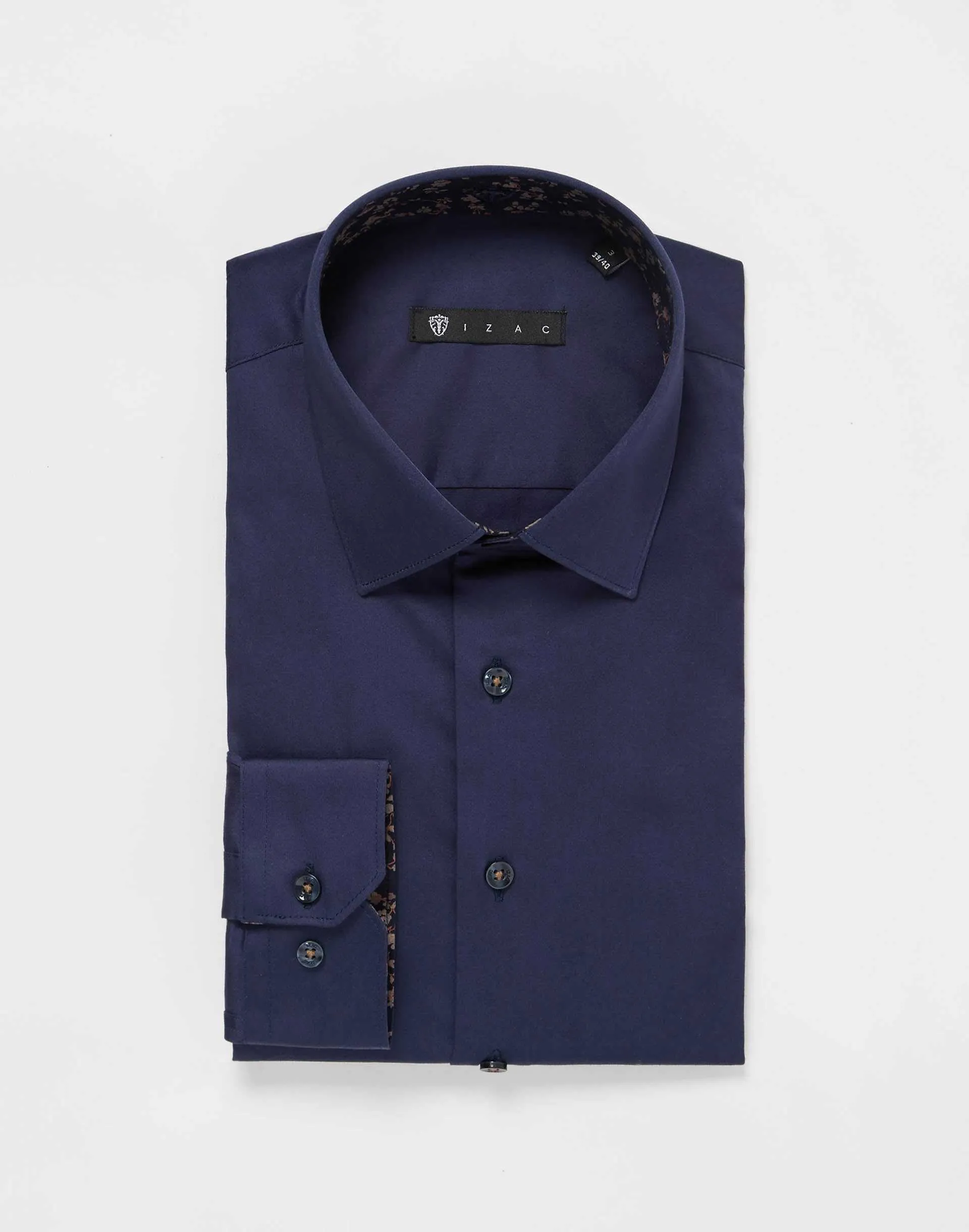 Chemise unie fantaisie