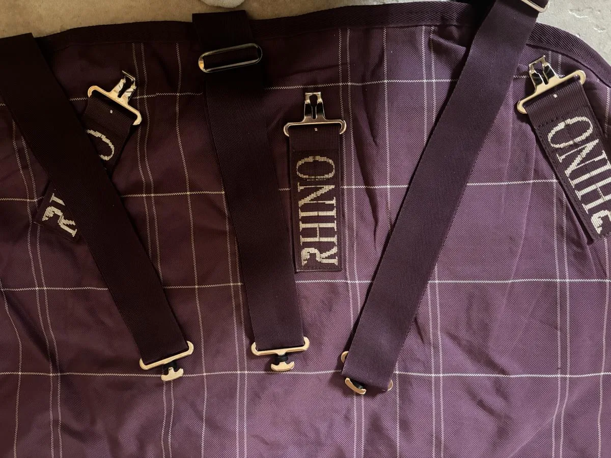 Couverture d'Extérieur Rhino Plus Vari-Layer avec Couvre Cou 250g 7.0 1000D- Horseware + Liner 100G