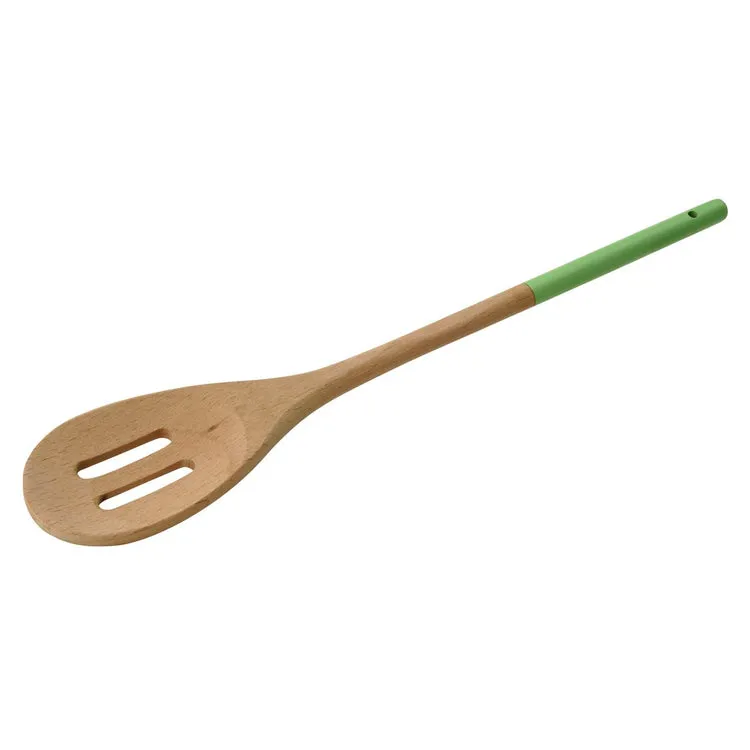 Cuillère en bois ajourée 30 x 5,5 cm Tasty Green