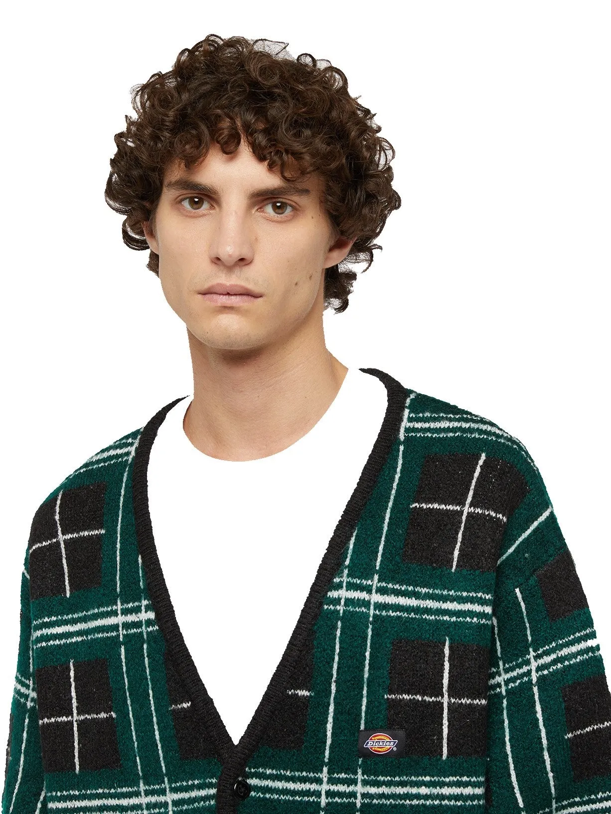 DICKIES CARDIGAN CARREAUX Noir Vert