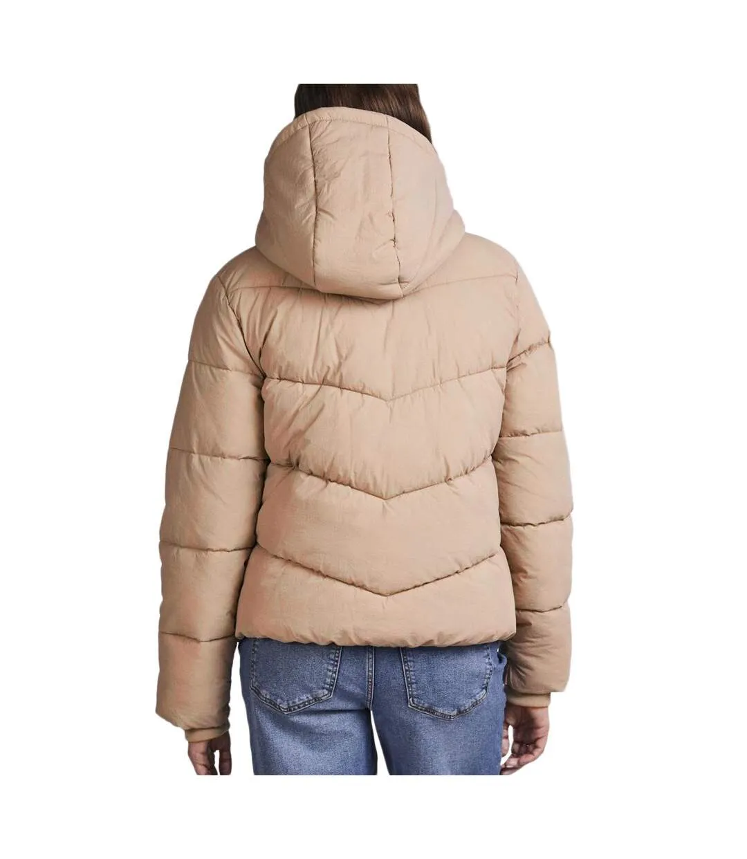 Doudoune Marron Femme Pieces Jamilla