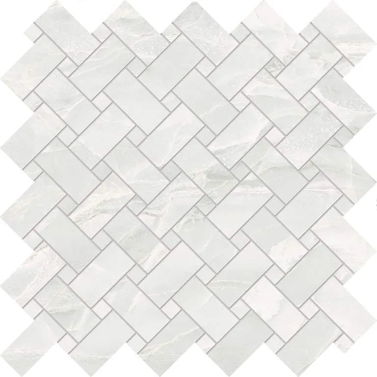 Emilceramica Tele Di Marmo Selection Mosaique Intrecci White Paradise Brillant 30x30 cm EK54 