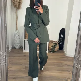 ENSEMBLE BLAZER + PANTALON KAKI KENZO