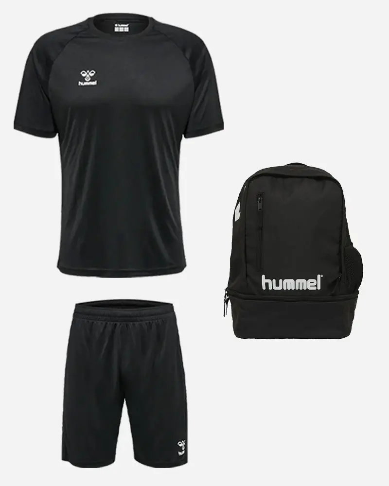 Ensemble Hummel Essential pour Enfant. Maillot + Short + Sac à dos (3 pièces)