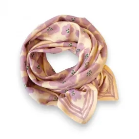 Grand foulard Latika - Flora bold / Lavande - APACHES Collections - Perlin Paon Paon