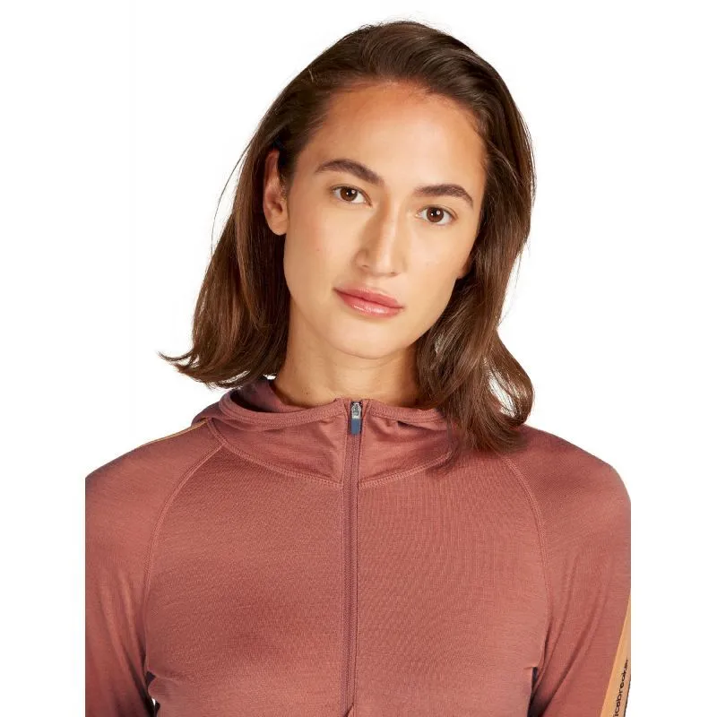 icebreaker 200 Sonebula LS Half Zip Hoodie - Maillot thermique laine mérinos femme
