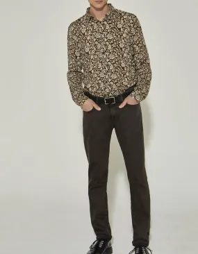 Jean SLIM dark choco Peter en matières recyclées Homme
