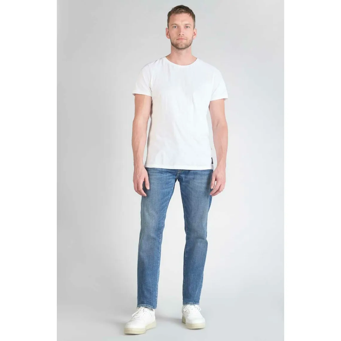 Jeans Homme regular, droit  en coton Le Temps des Cerises - Jean Homme sur MenCorner