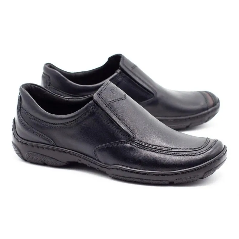 Joker Mocassins cuir homme 213 noir le noir
