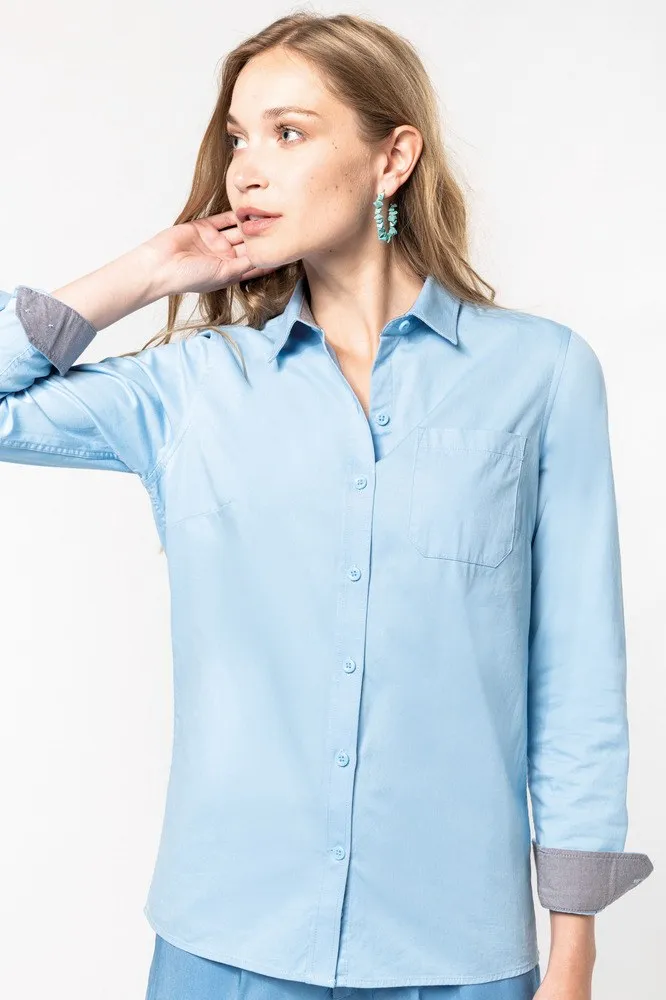 Kariban K585 - Chemise coton Nevada manches longues femme