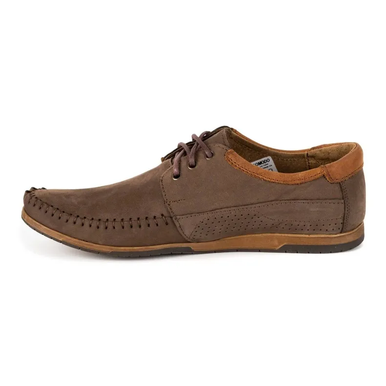 KOMODO Chaussures Mocassins homme cuir 875 marron brun