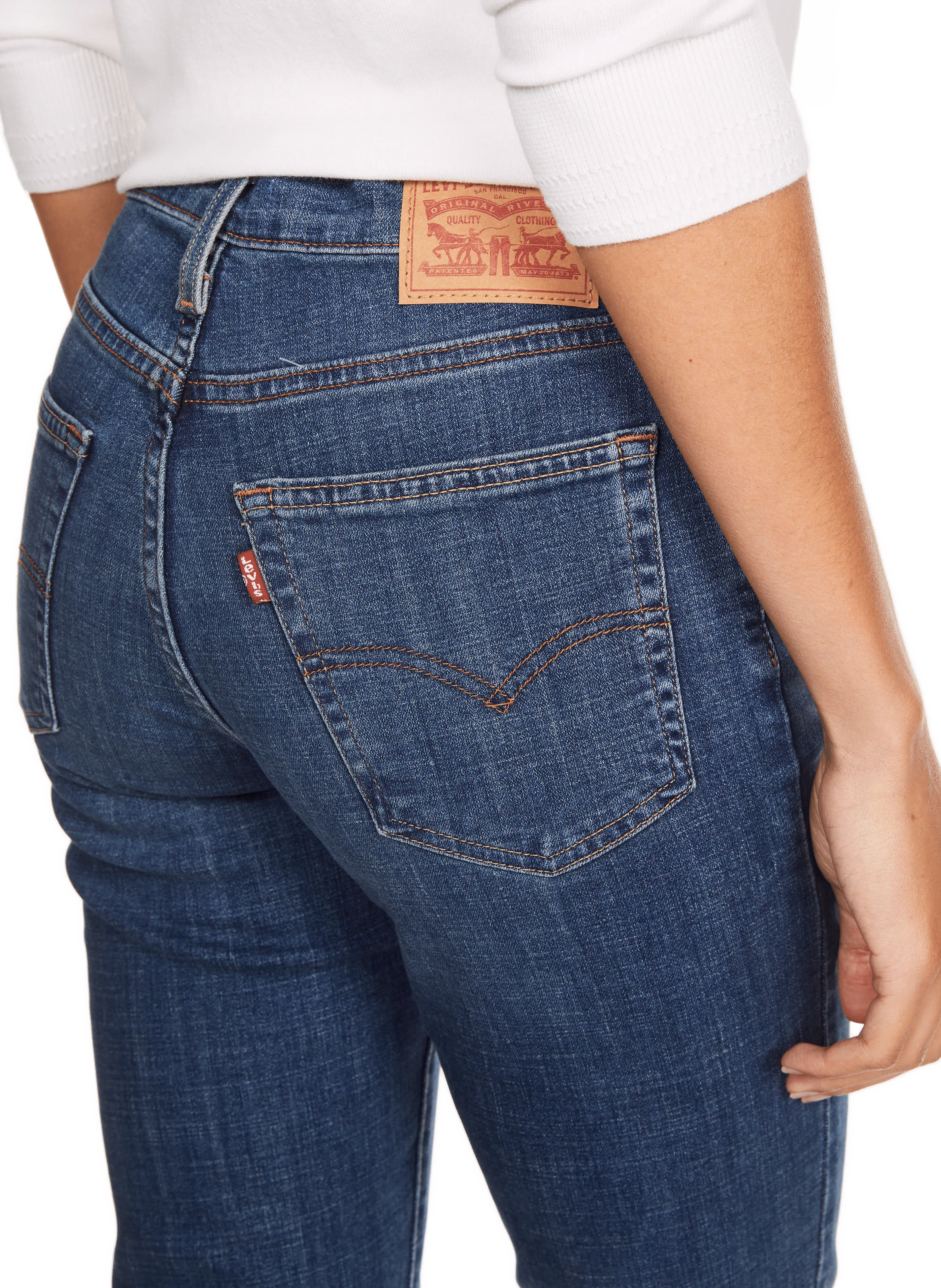 LEVI'S  Jean 724 taille haute  - Bleu
