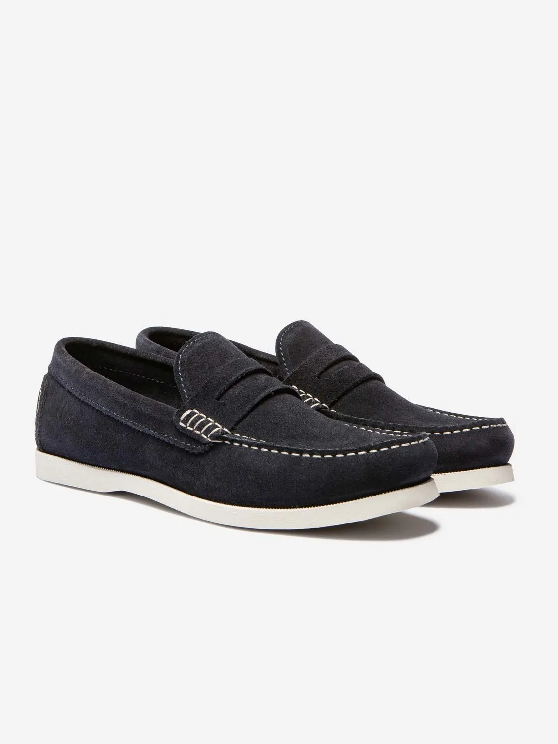Mocassins Homme Souple Cuir Velours Marine tbs
