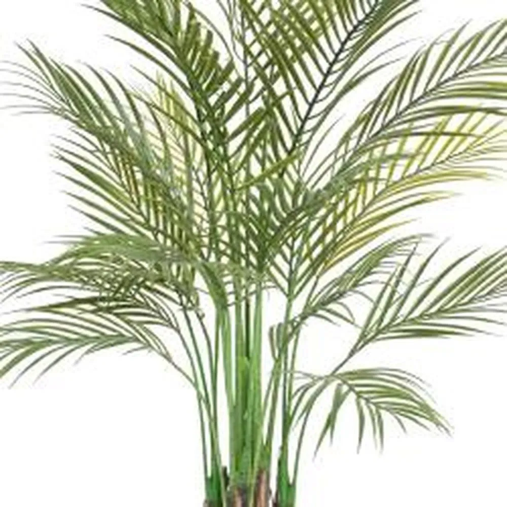 Palmier areca artificiel multi troncs feuillage plastique h145cm