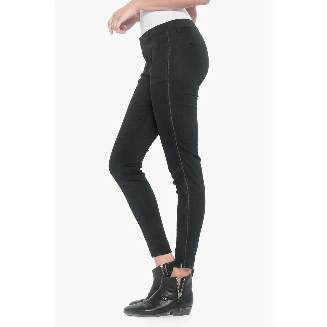 Pantalon chino POLLY noir | 3 Suisses