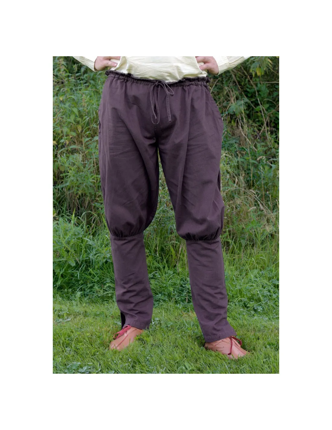 Pantalon viking Olaf, marron ⚔️ Boutique Épées