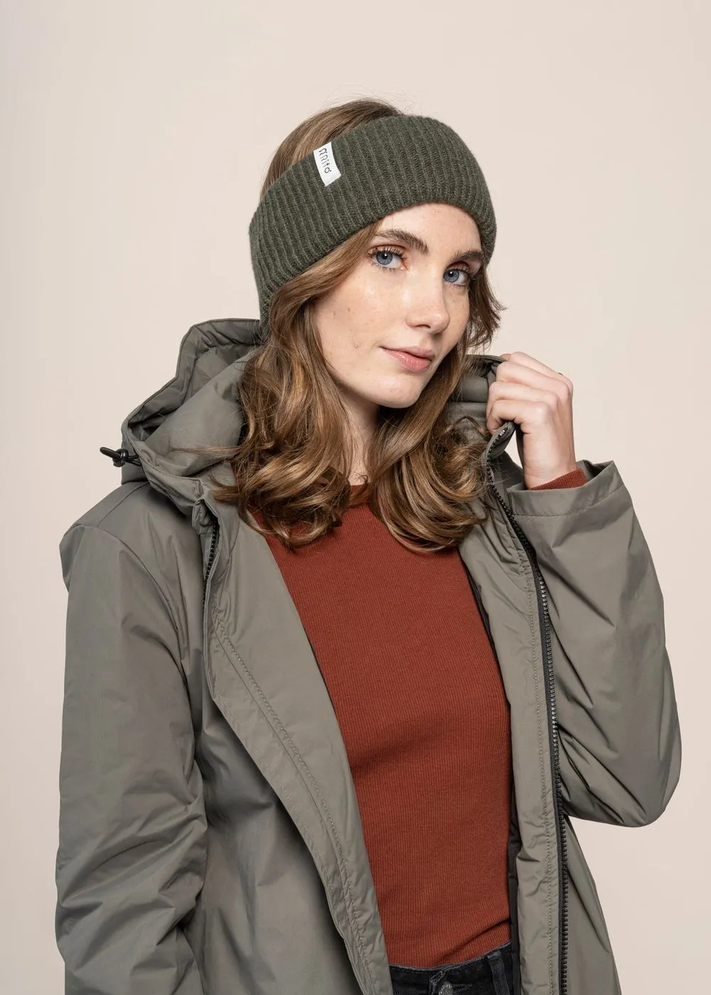 Parka longue en nylon recyclé | gris "okibax - laurel" femme