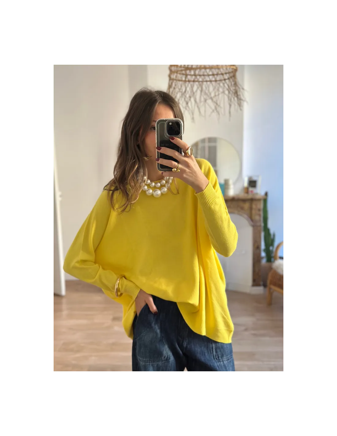 Pull ALEX jaune clair