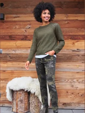 Pull fil avec paillettes incrustées