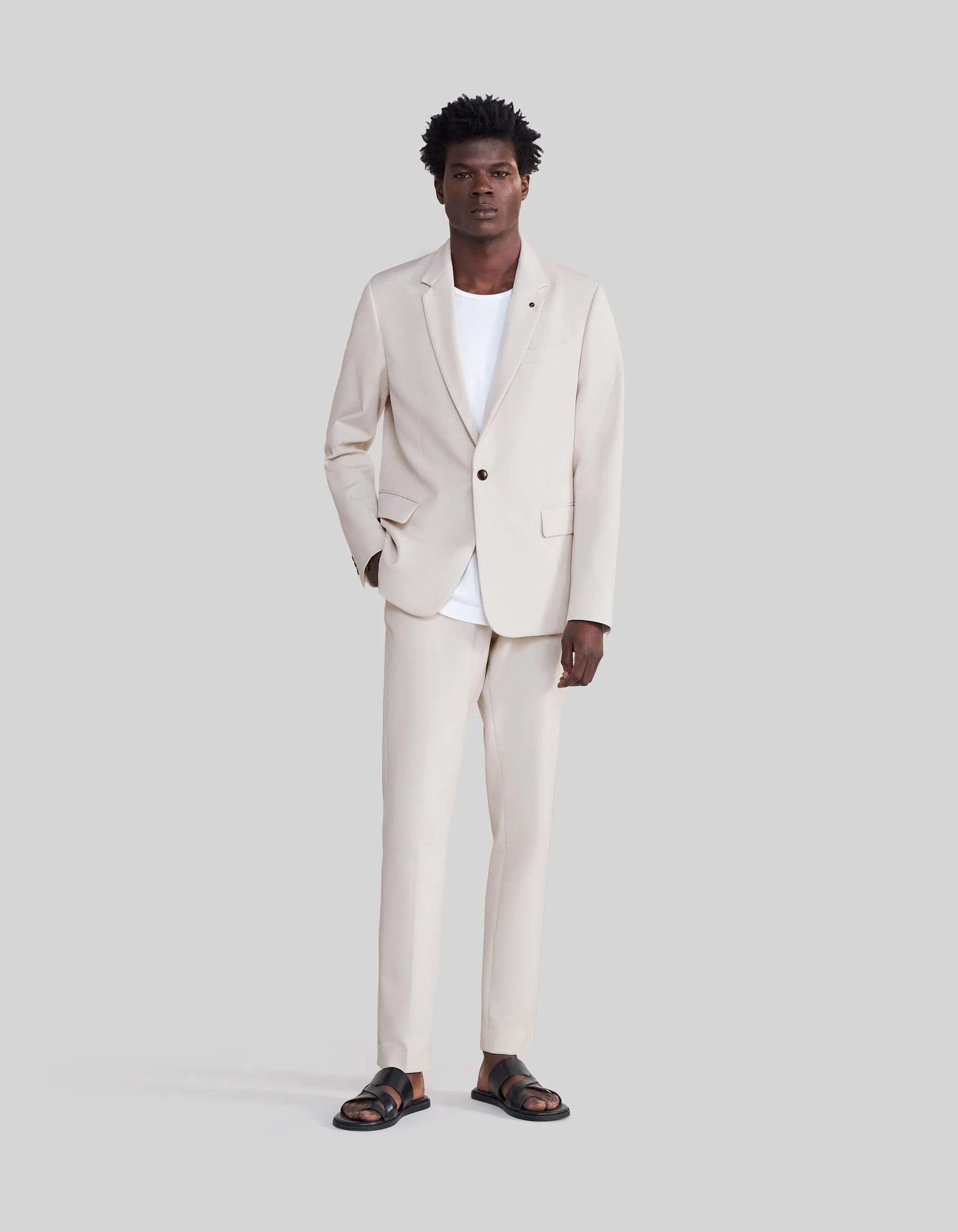 Pure Edition-Veste de costume craie Homme