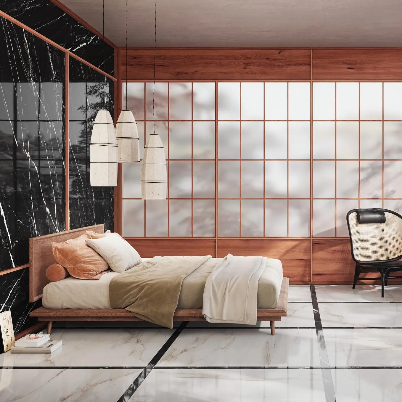 Ragno Incanto Cremo Delicato Glossy 120x278 cm R8NF | Revêtement mural imitation marbre