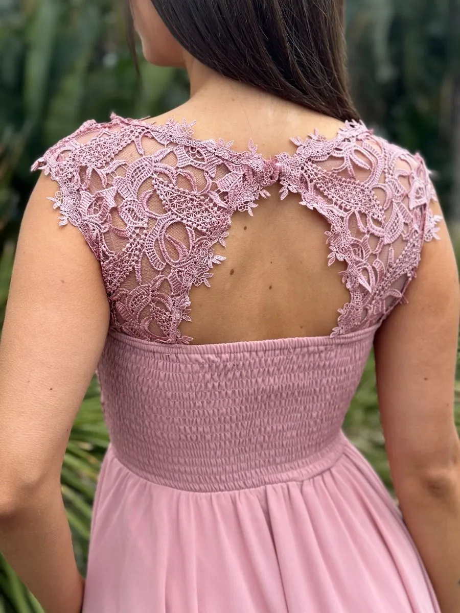 Robe Kaliyah Vieux rose