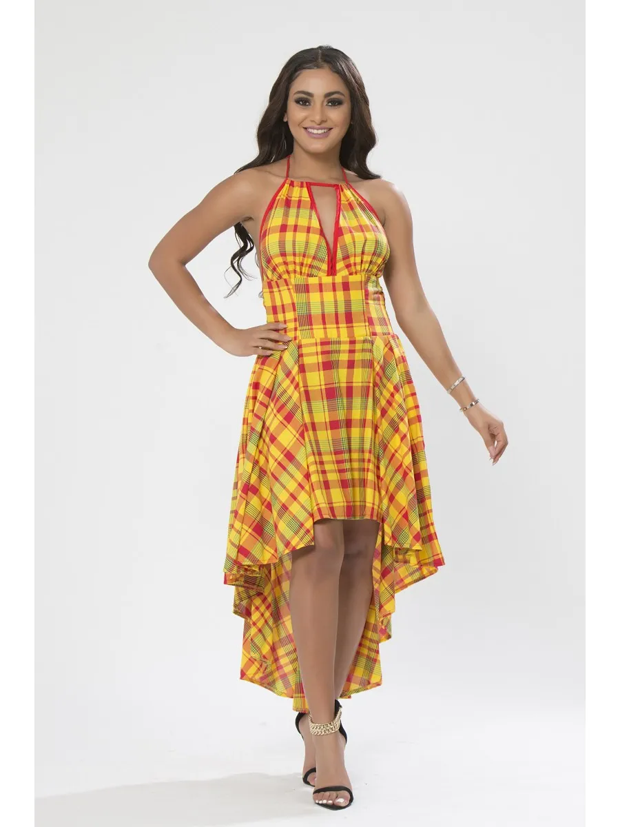 Robe Madras Sépia