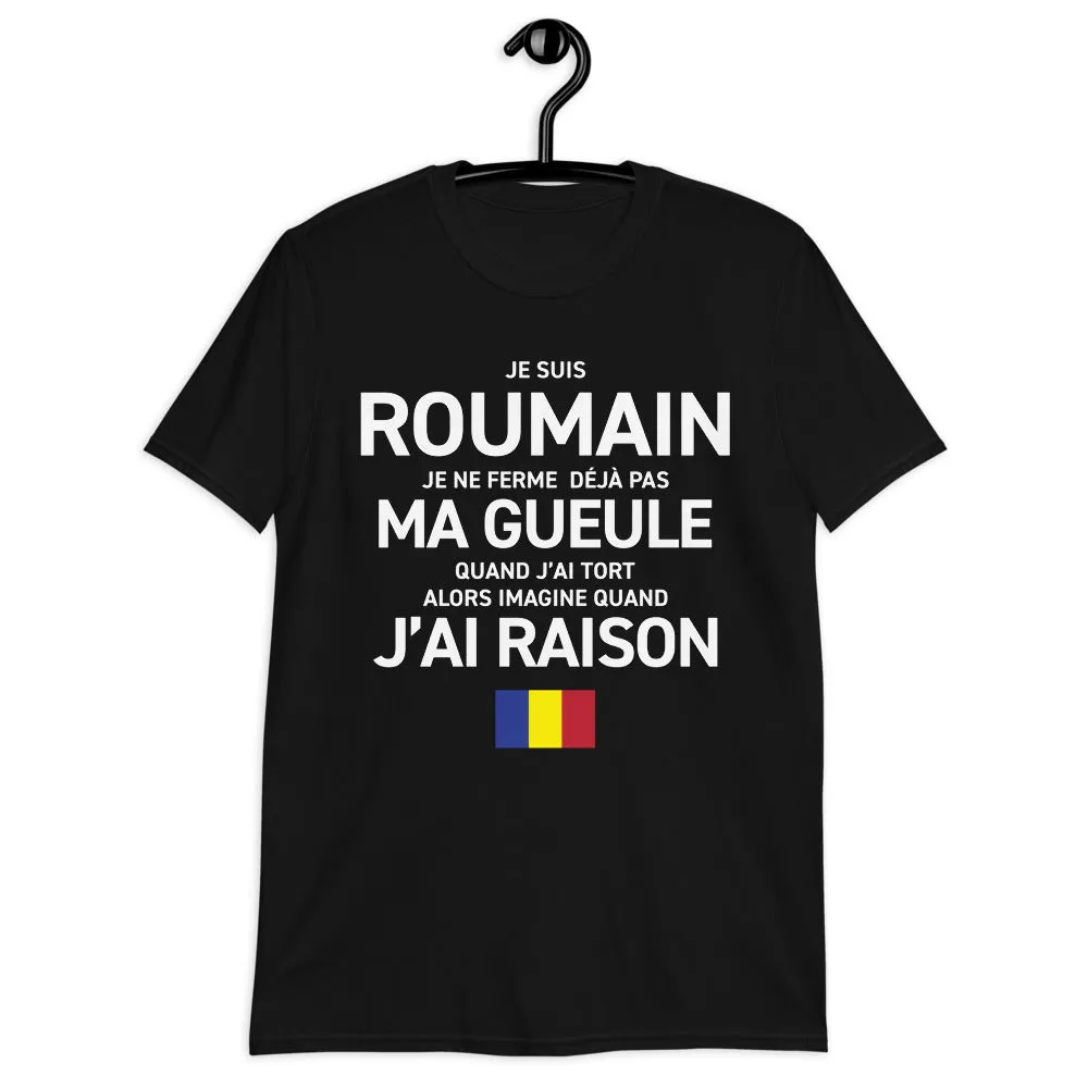 Roumain, je ne ferme pas ma gueule - T-shirt humour standard