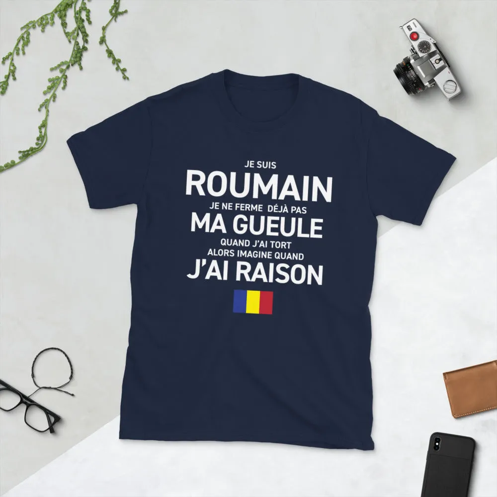 Roumain, je ne ferme pas ma gueule - T-shirt humour standard