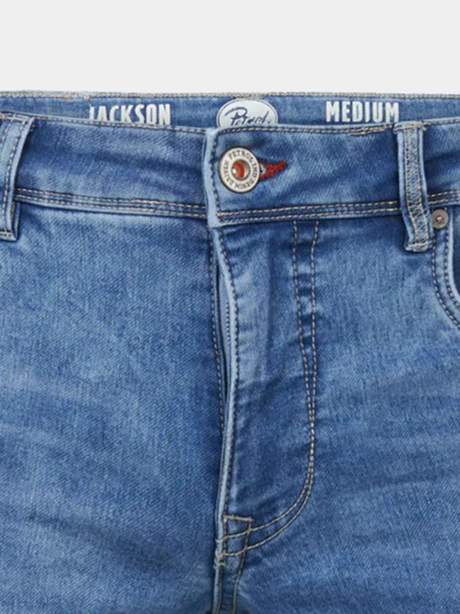 Short en jean slim jackson bleu homme - Petrol Industries | wimod