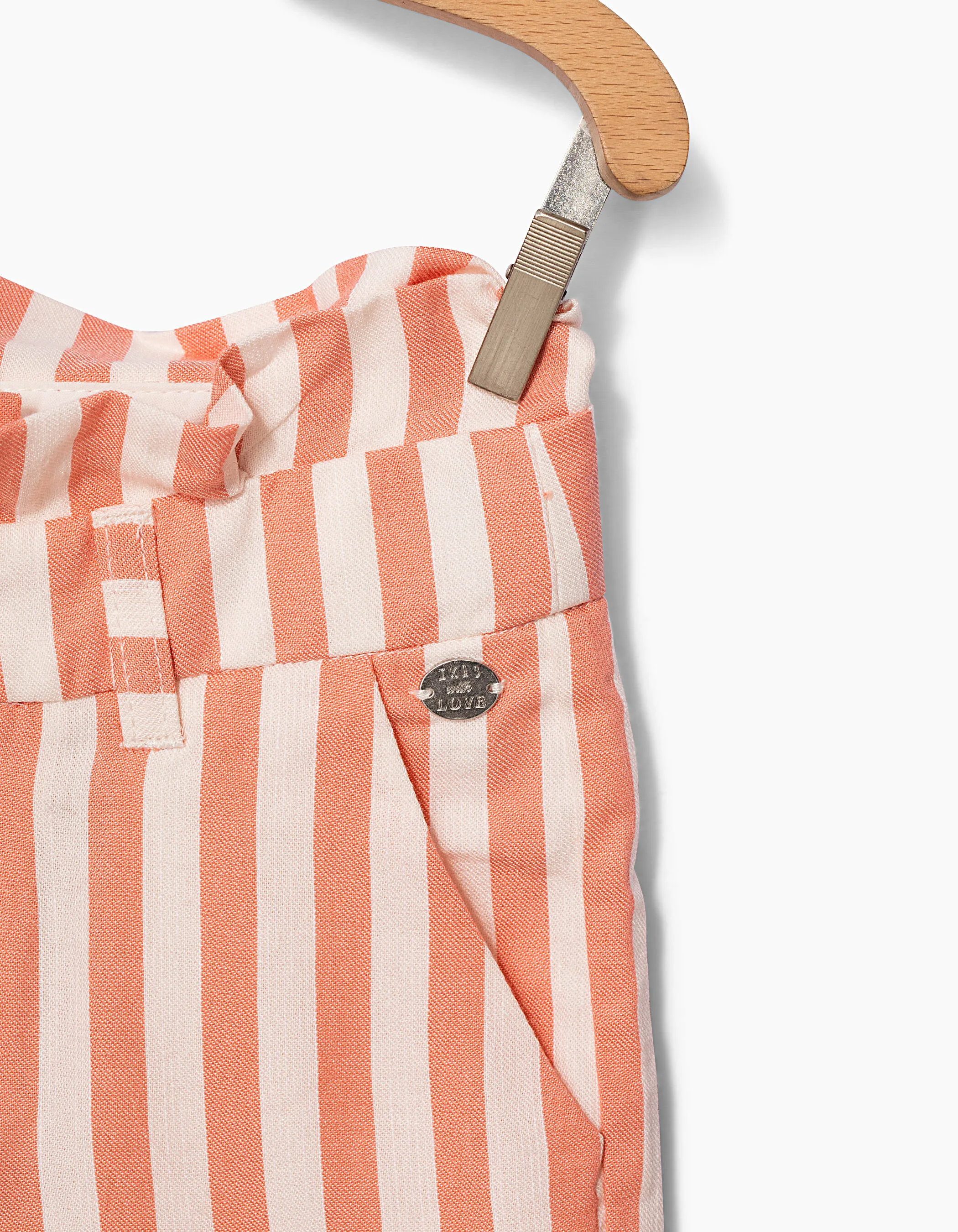 Short pêche à rayures fille
