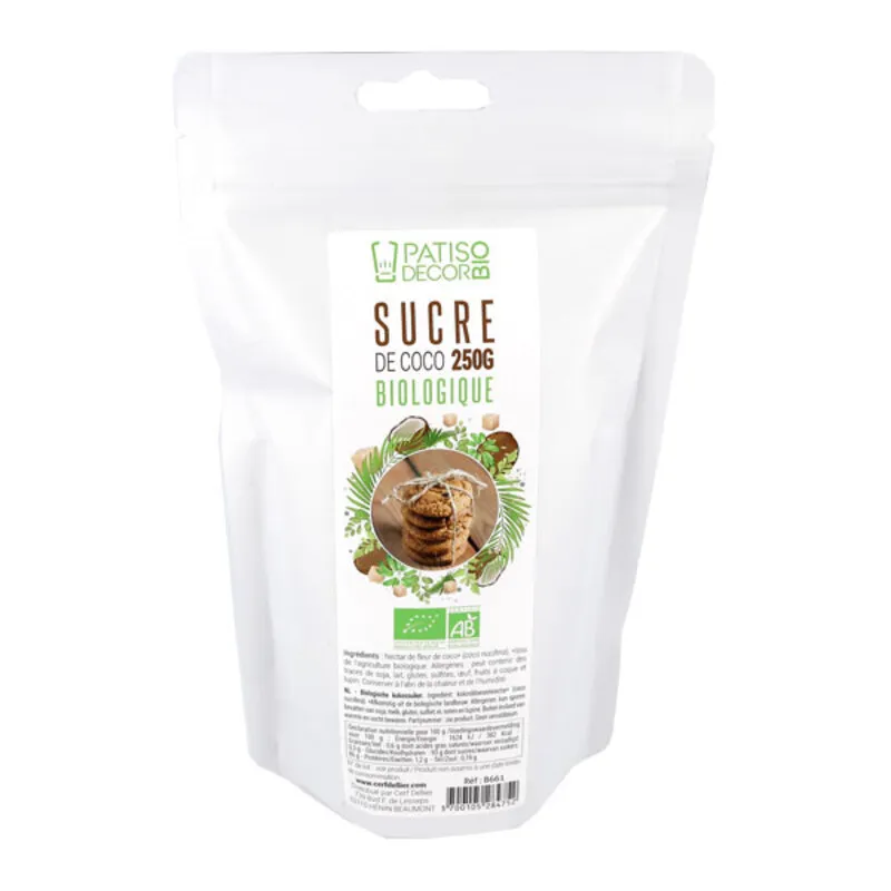 Sucre de coco Bio 250 g Patisdécor Bio 